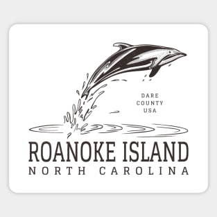 Roanoke Island, NC Summertime Vacationing Dolphin Magnet